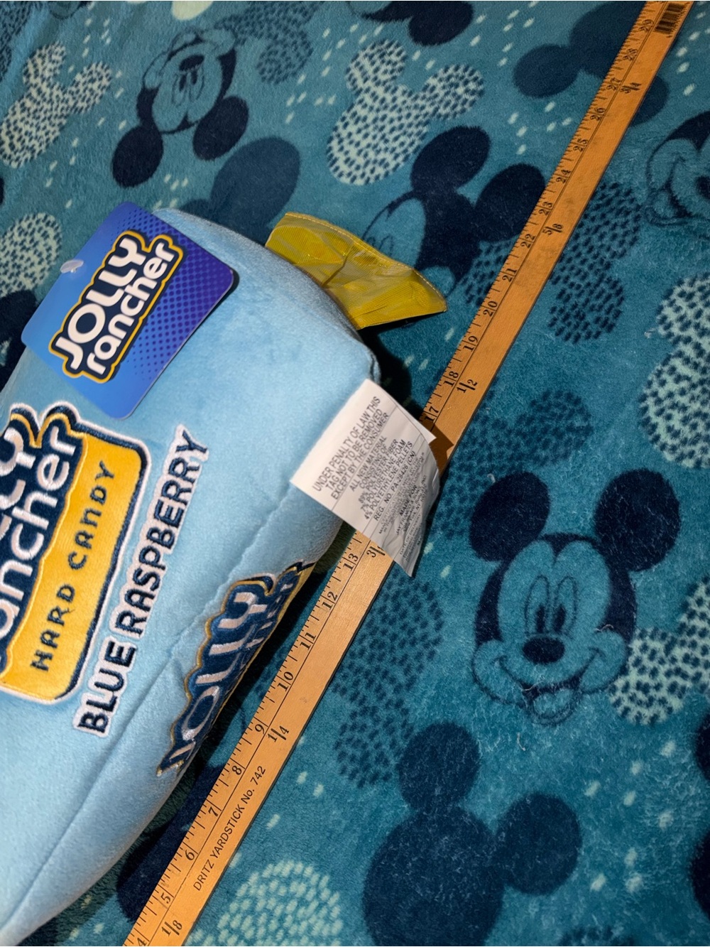 Jolly Rancher Blue Raspberry Plush Pillow - Picture 3 of 4